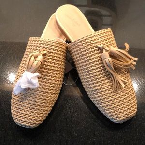 NWT tweed mules